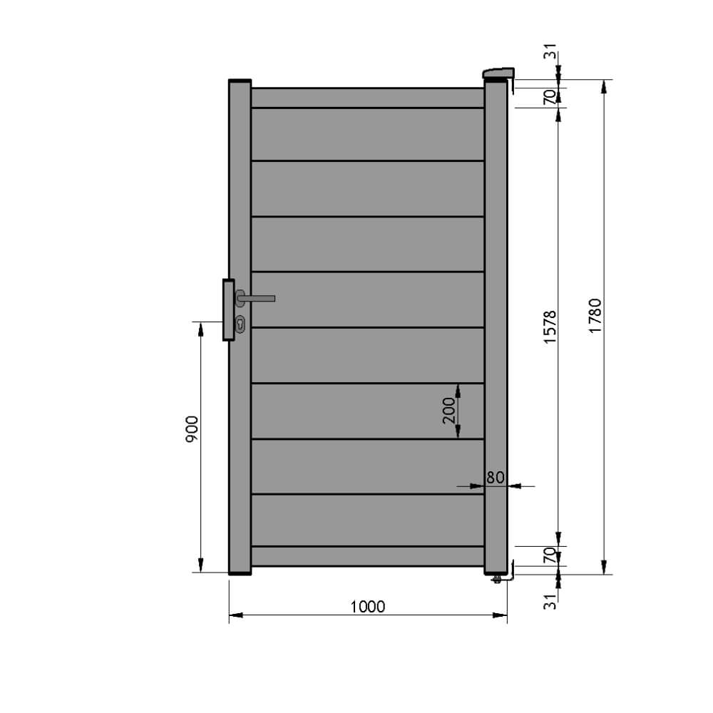 Cancelletto 1.000x1.780 mm