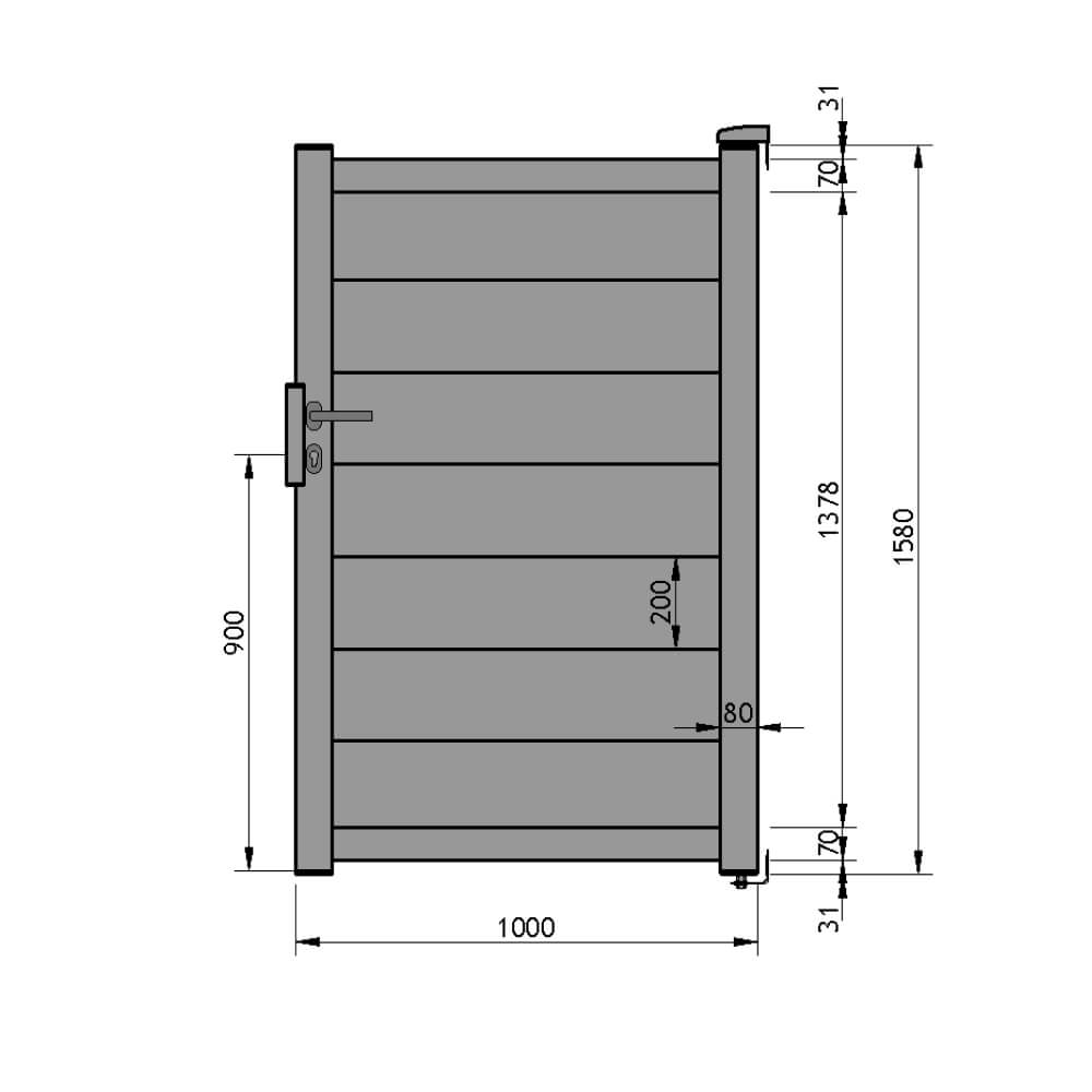Cancelletto 1.000x1.580 mm