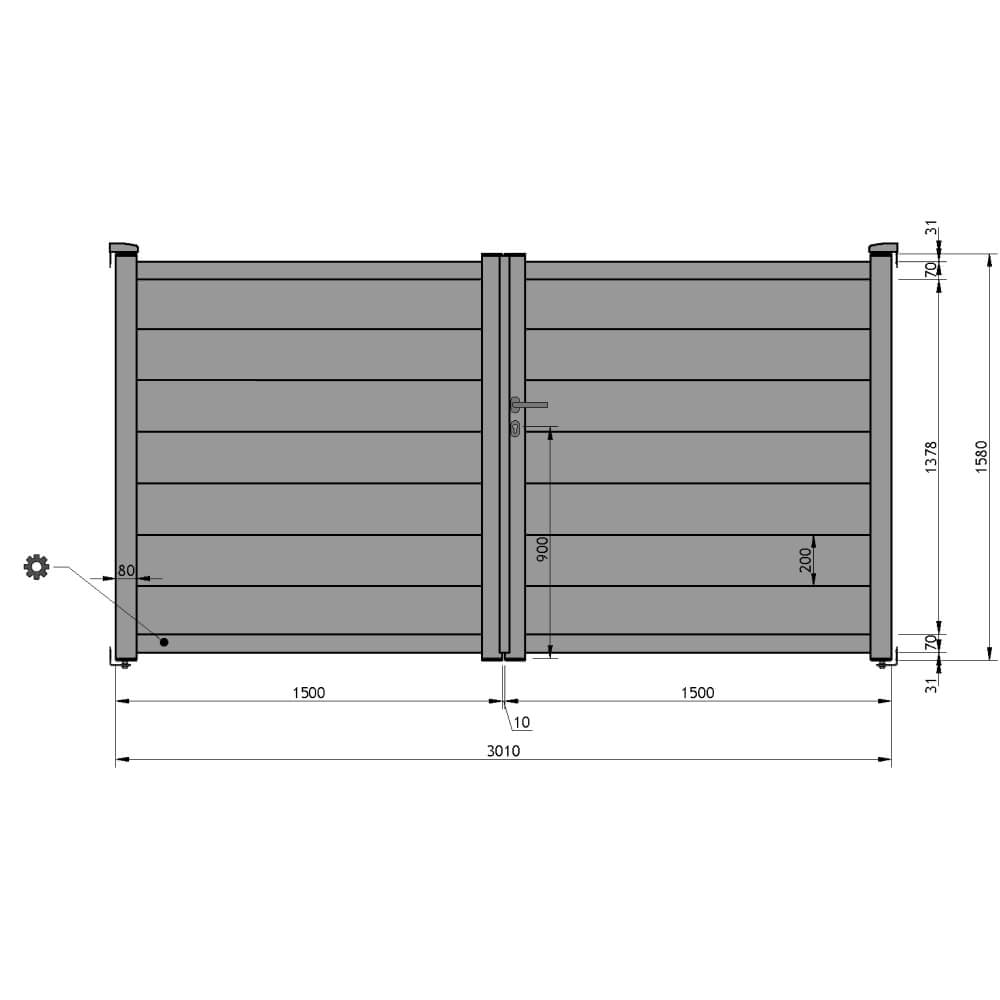 Cancello 3.010x1.580 mm