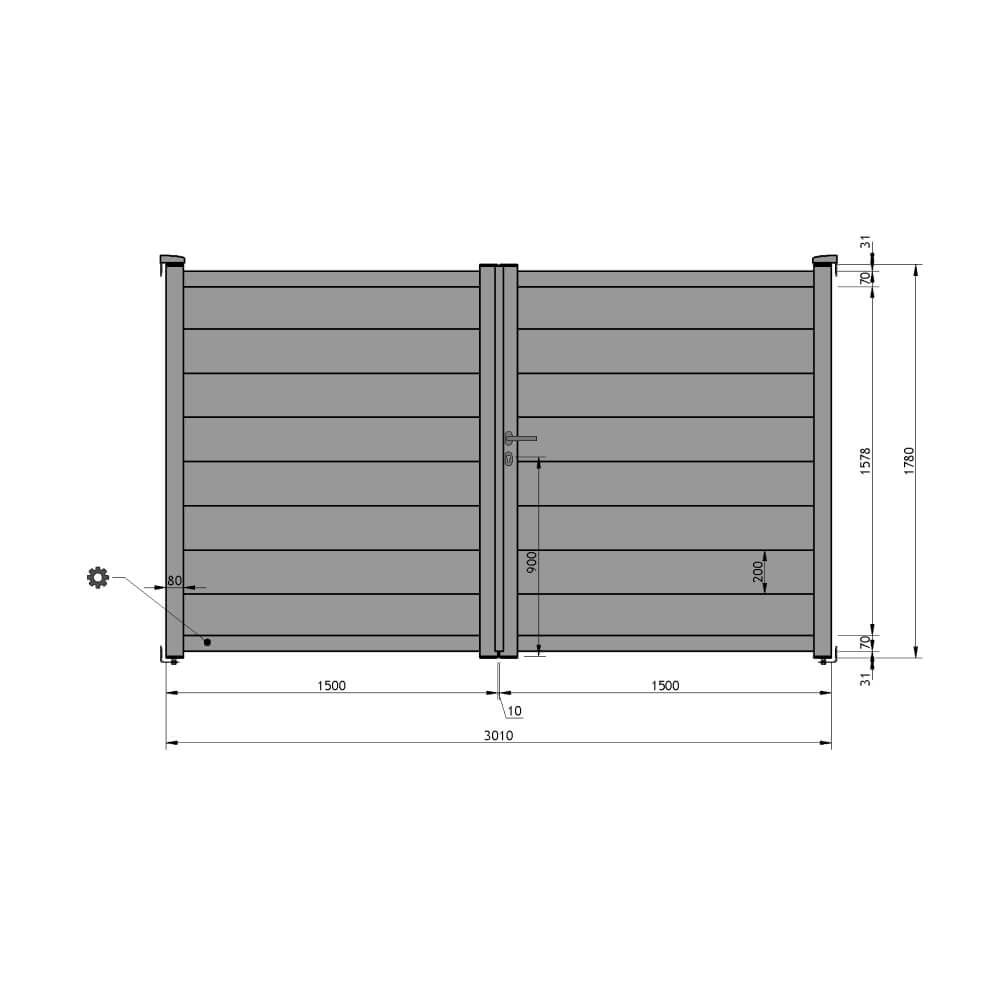Cancello 3.010x1.780 mm