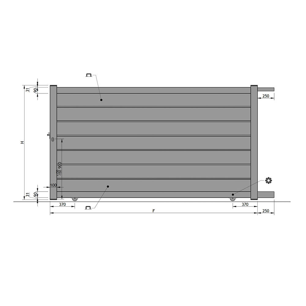 Cancello scorrevole Latina