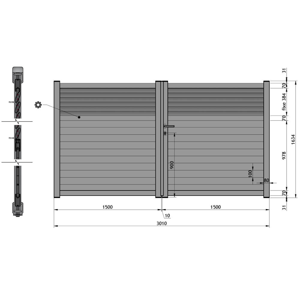 Cancello 3.010x1.634 mm