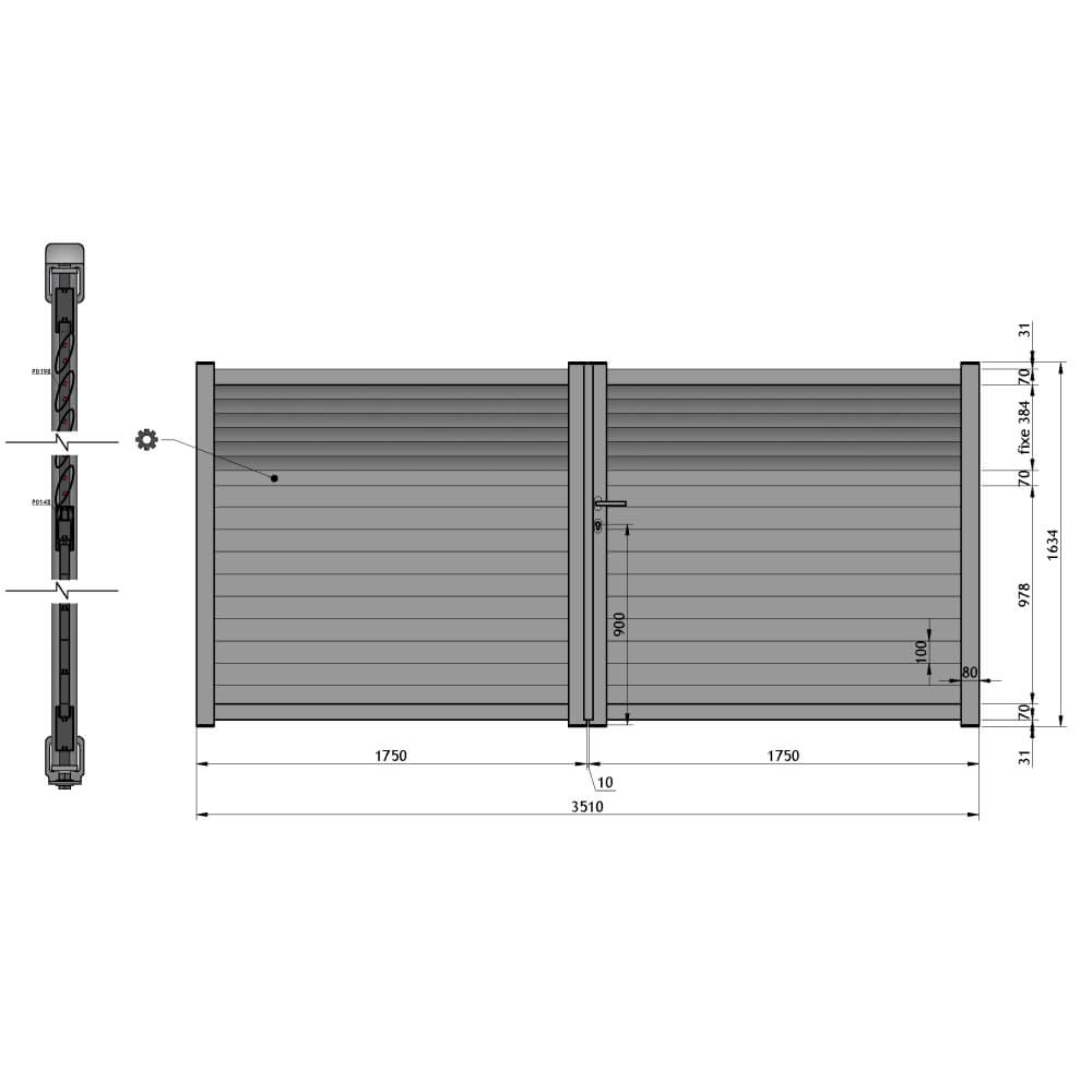 Cancello 3.510x1.634 mm