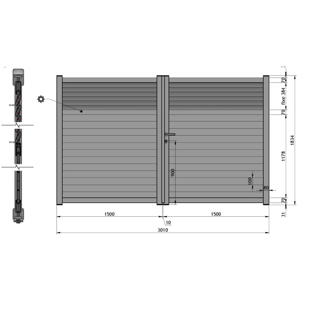Cancello 3.010x1.834 mm
