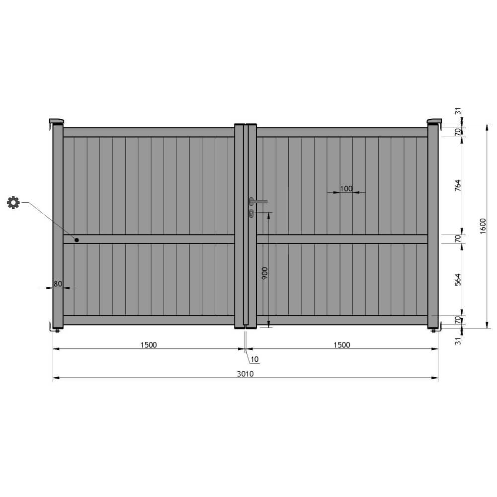Cancello 3.010x1.600 mm