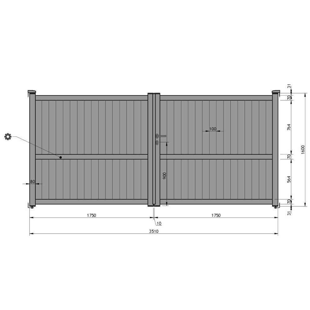 Cancello 3.510x1.600 mm