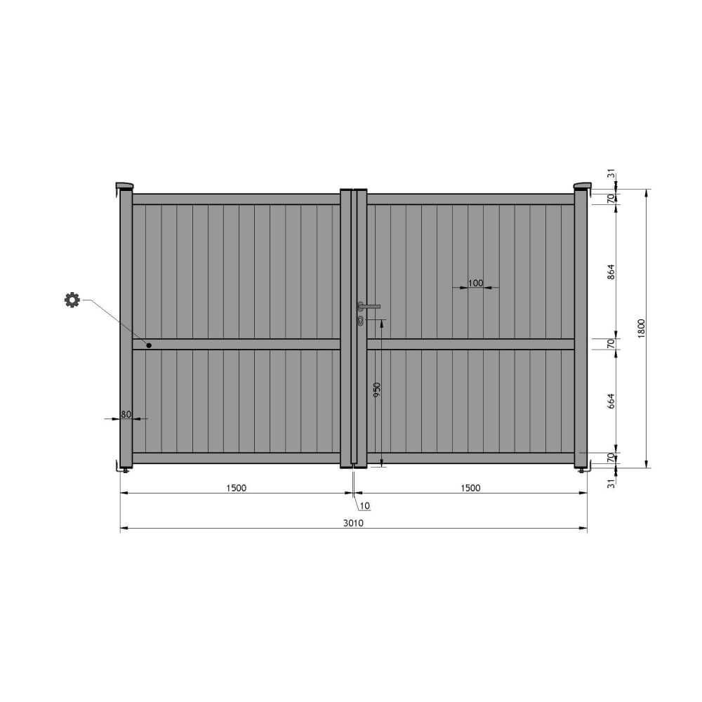 Cancello 3.010x1.800 mm