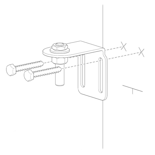 Avvitare le cerniere senza serrarle