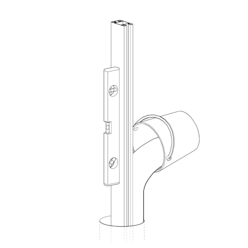 Allineare i montanti con una livella e riempire la buca con cemento