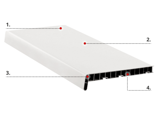 Descrizione del davanzale per finestra in PVC