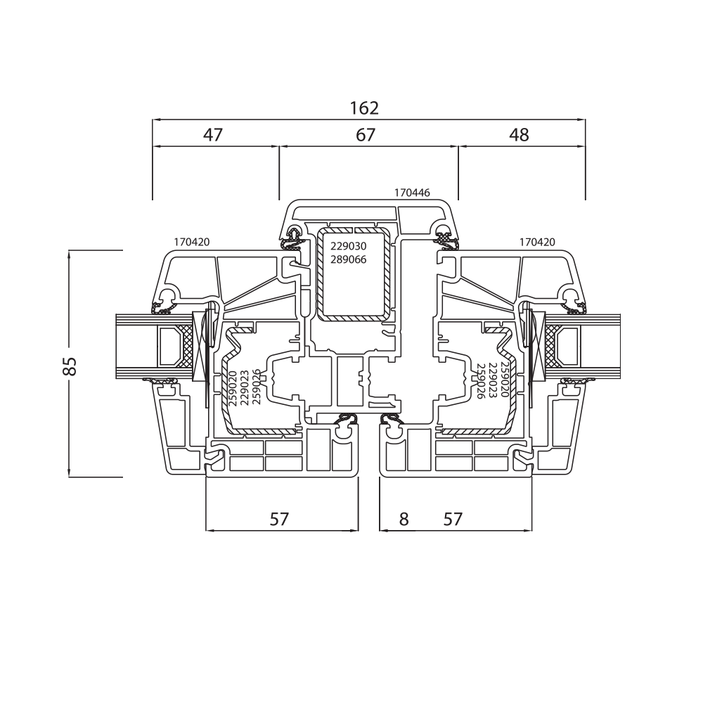 Ideal 7000 Contropiastra (particolare)