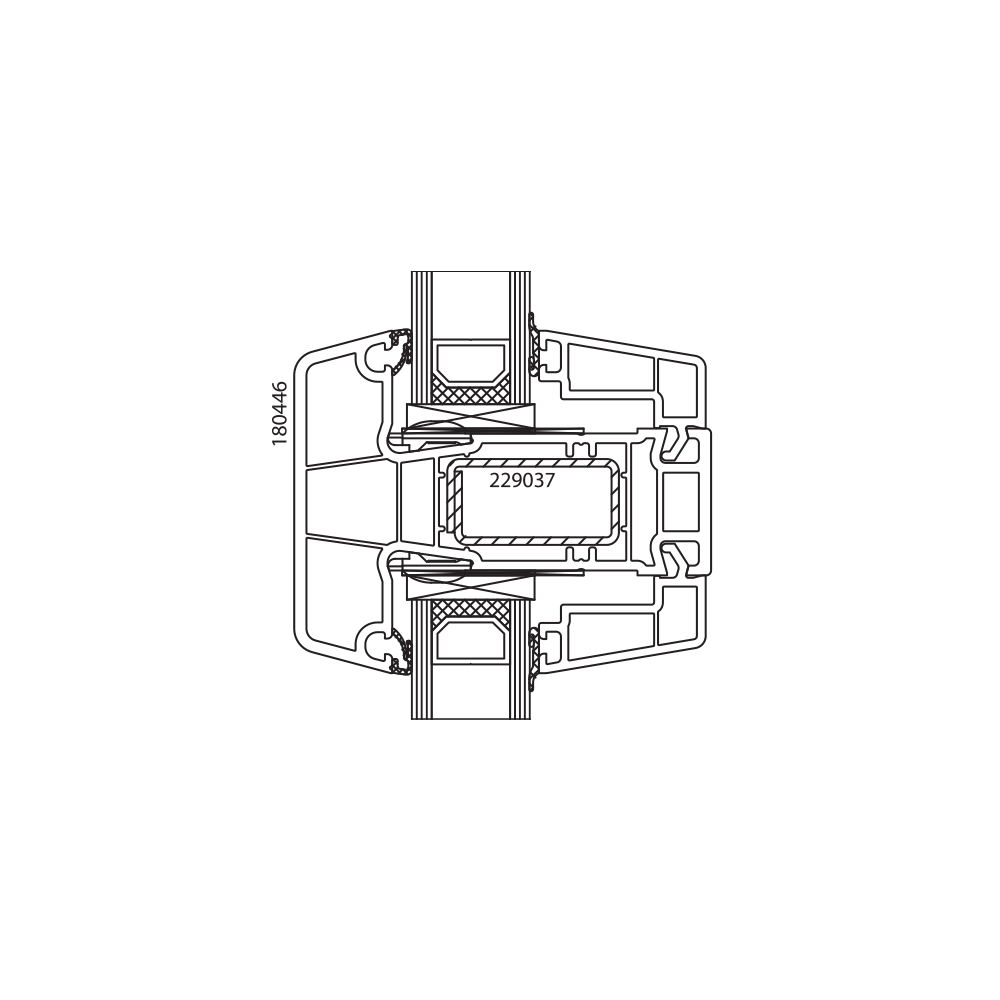 Ideal 7000 facciata continua 84 mm