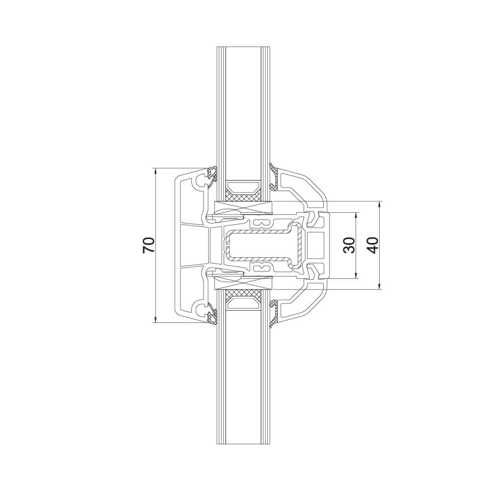 Inglesina strutturale 70 mm ñ variante 2