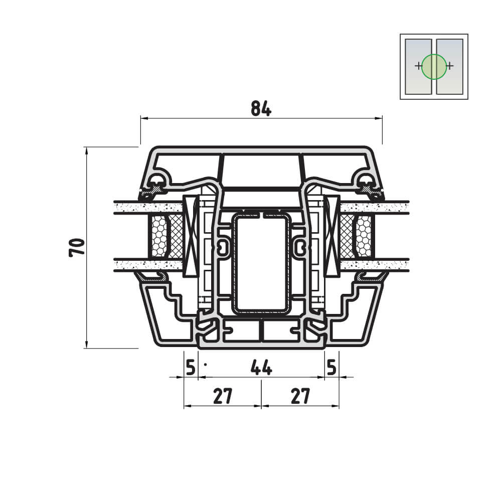 Inglesine strutturali 84 mm