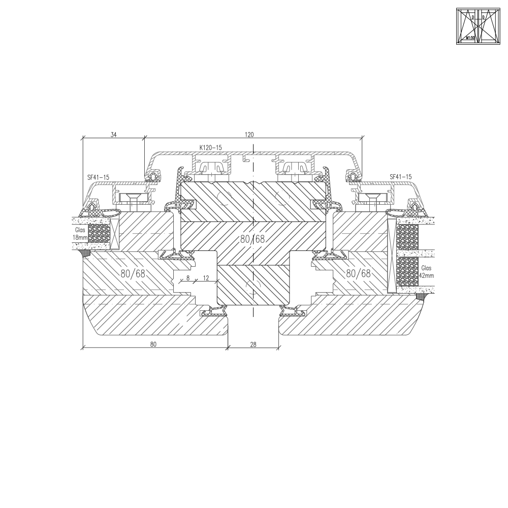 Idealu Classicline 68 Montante