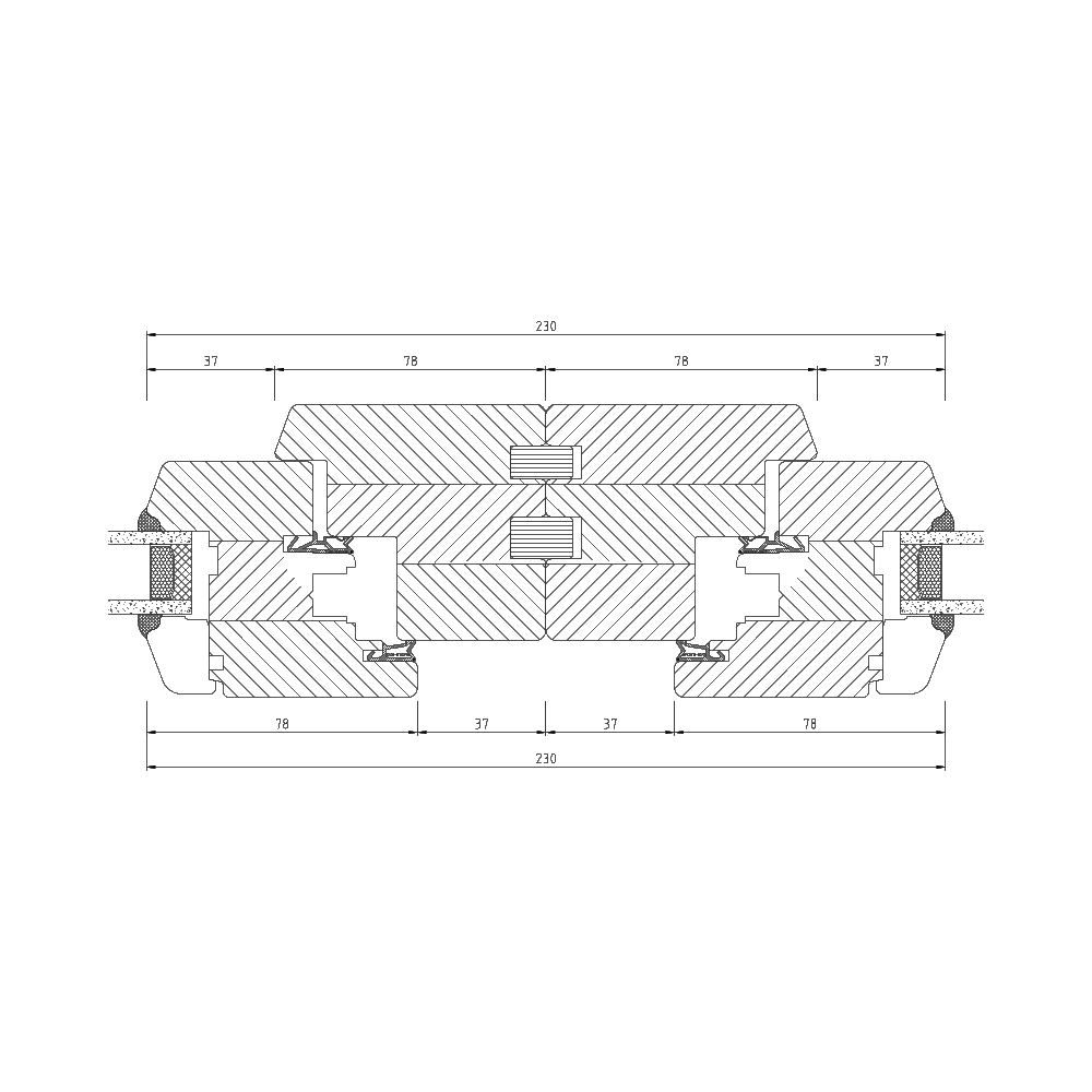 Profilo in legno IV 68 Molle di accoppiamento
