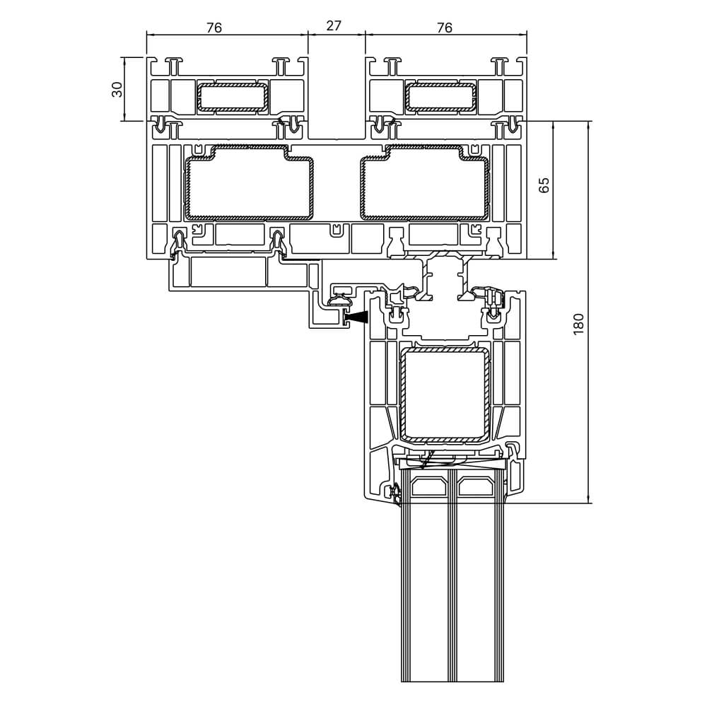 Premidoor 76 allargamento del telaio 30 mm