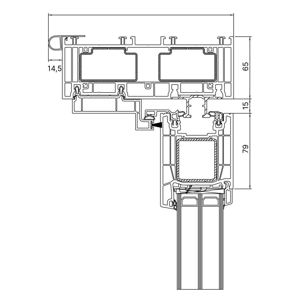 Premidoor 76 cassonetto tapparella nuova costruzione