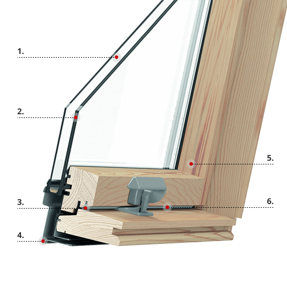 Caratteristiche del profilo RoofLITE+ Solid Pine 
