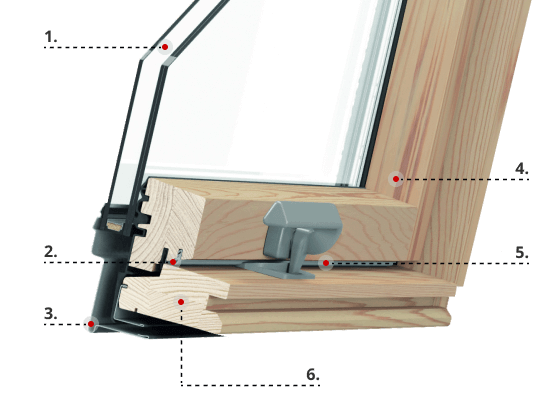 Caratteristiche del profilo RoofLITE+ Slim Pine