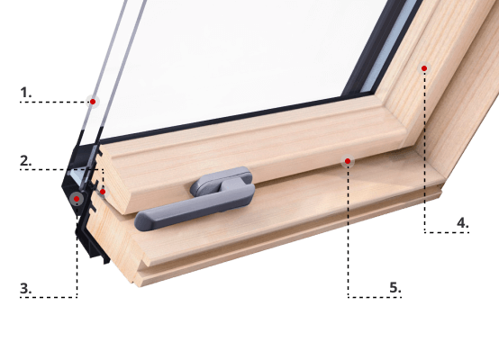 Caratteristiche del profilo Ropal R4/7 in legno