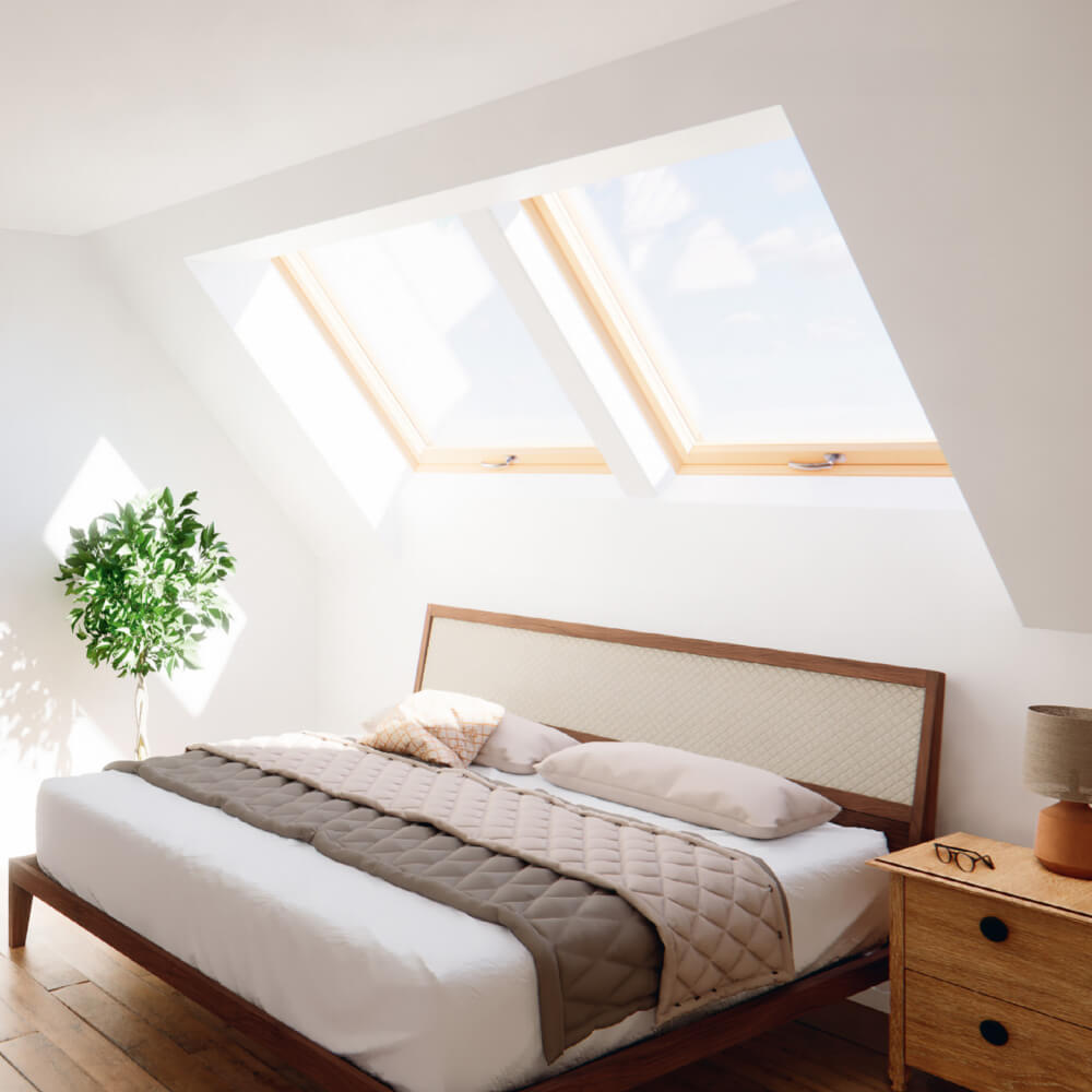 Roto R6 in legno - installazione in camera da letto