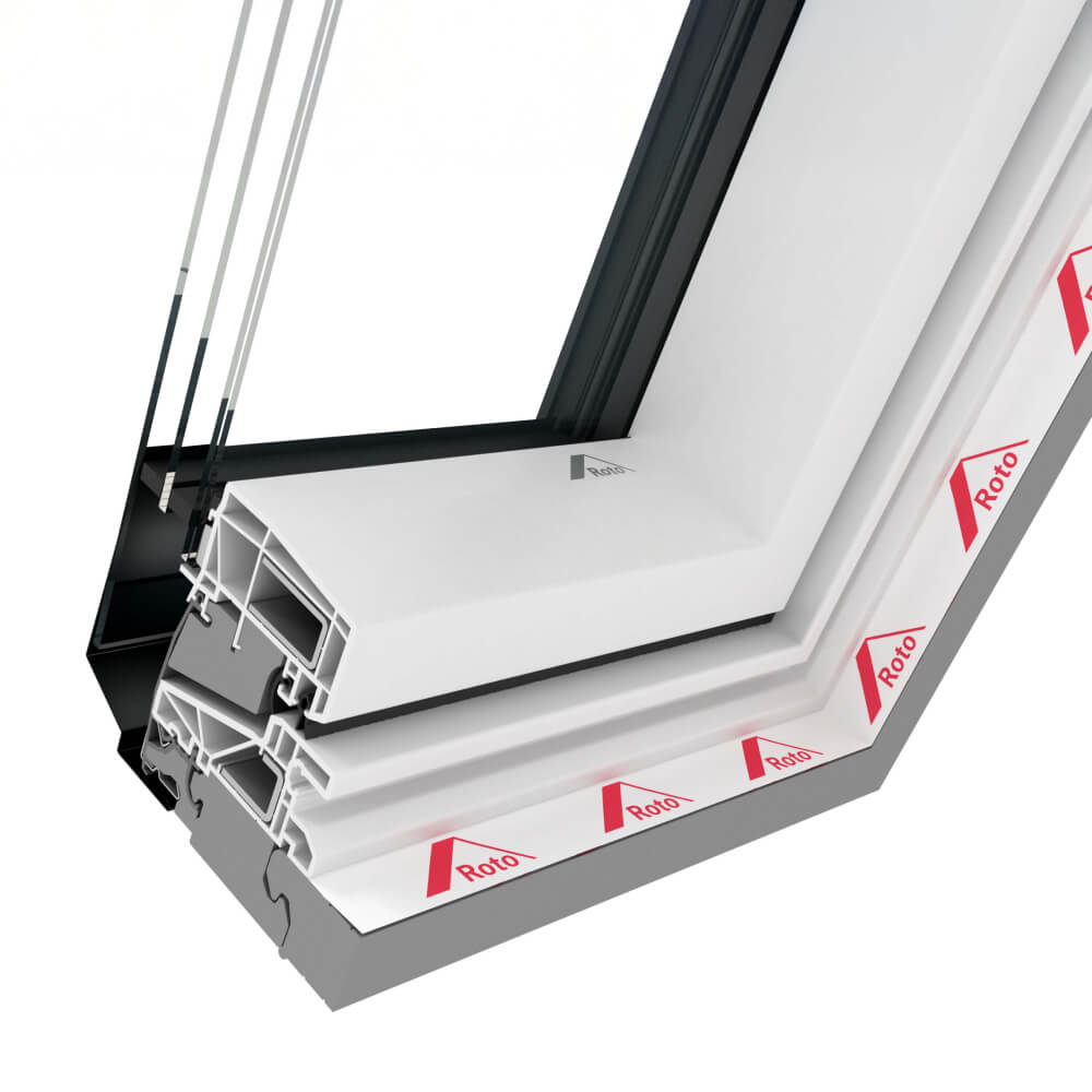 Roto Q4 in PVC - angolo del profilo