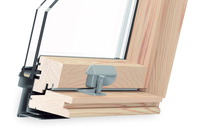 Finestra per tetti materiale legno