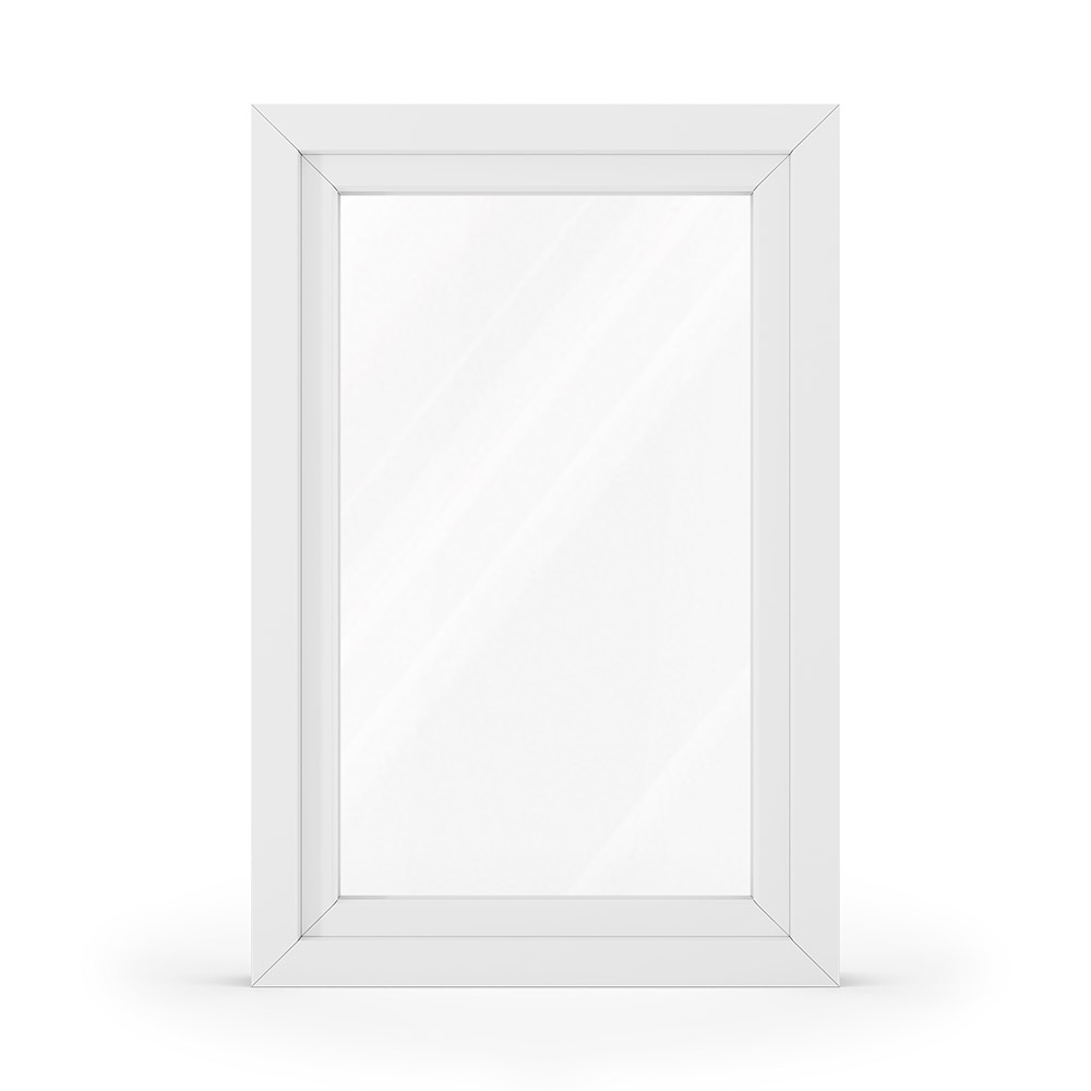 Finestra in alluminio bianco
