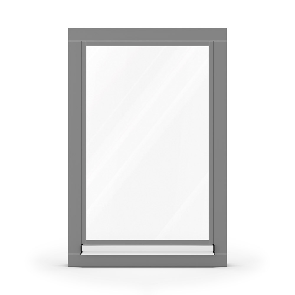 Finestra in legno grigio