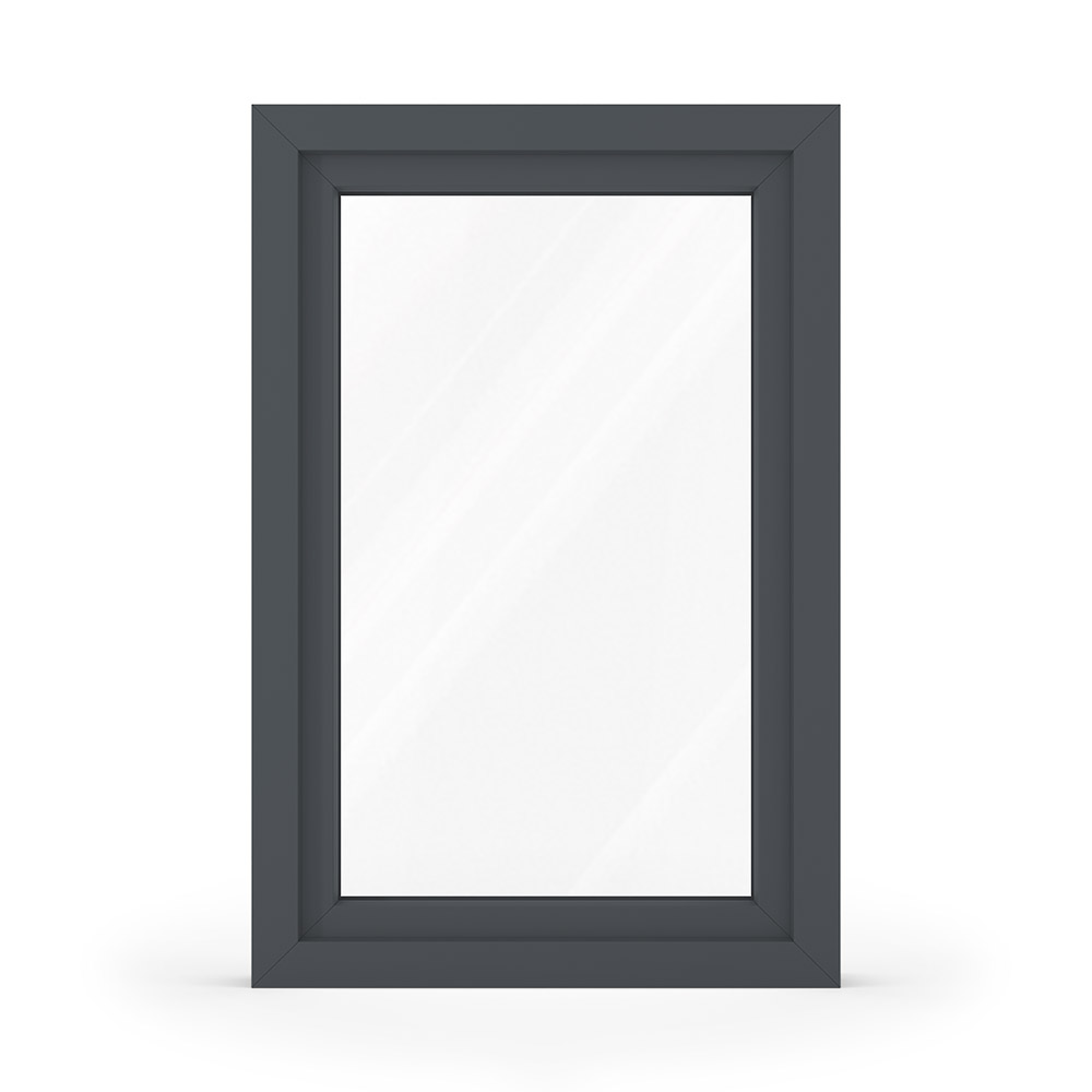 Finestra in PVC grigio antracite