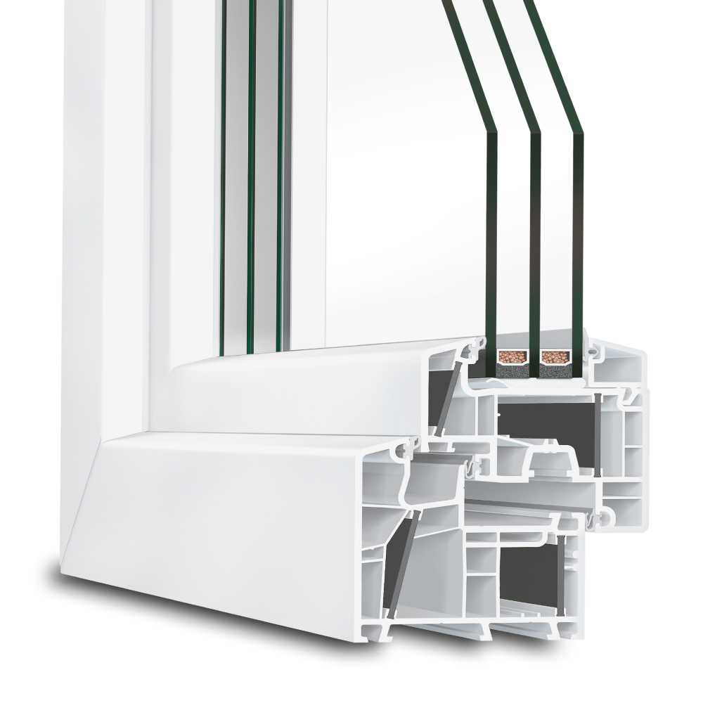 Profilo in PVC aluplast energeto 8000