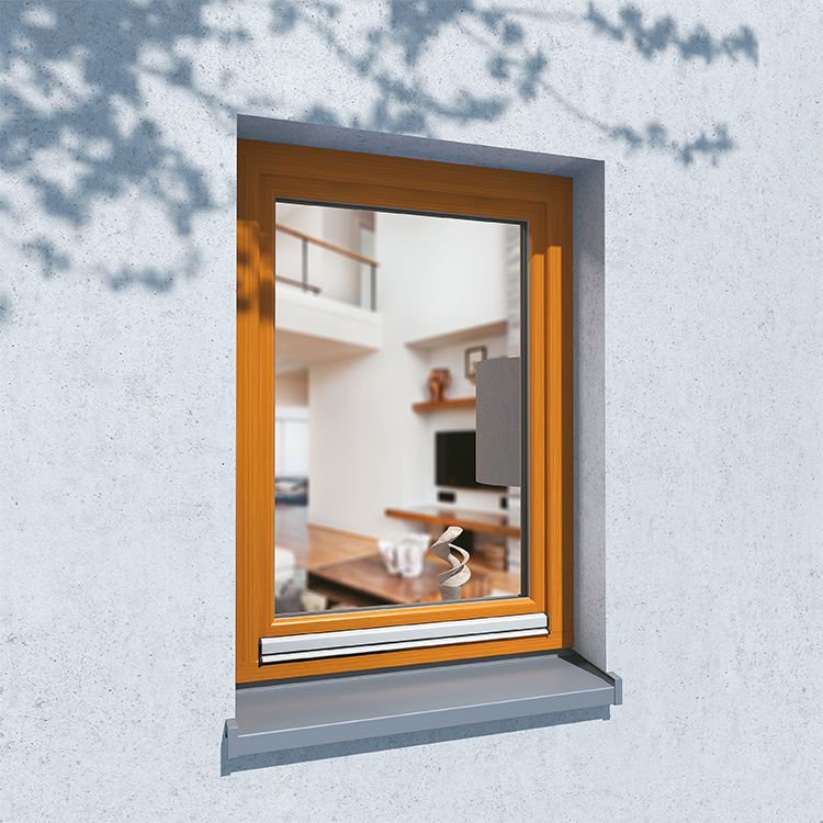 Finestra Rustico in legno vista dall'esterno