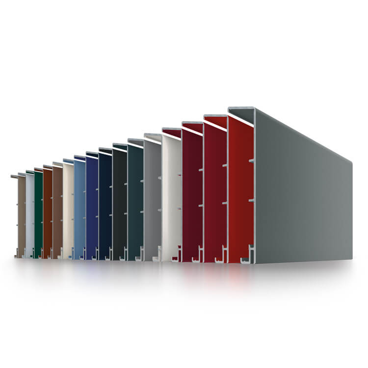 Colori rivestimento in alluminio