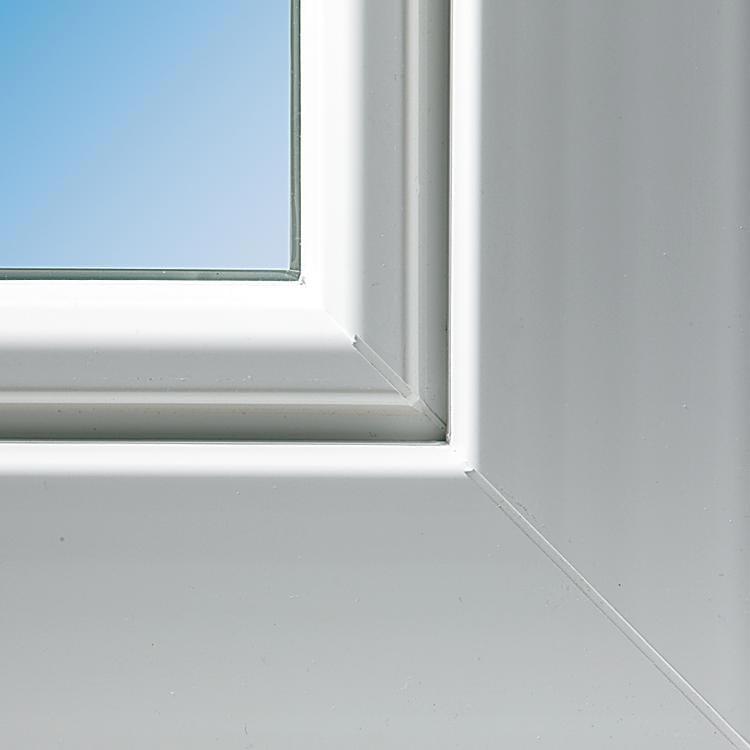 Dettaglio finestra in PVC aluplast IDEAL 5000