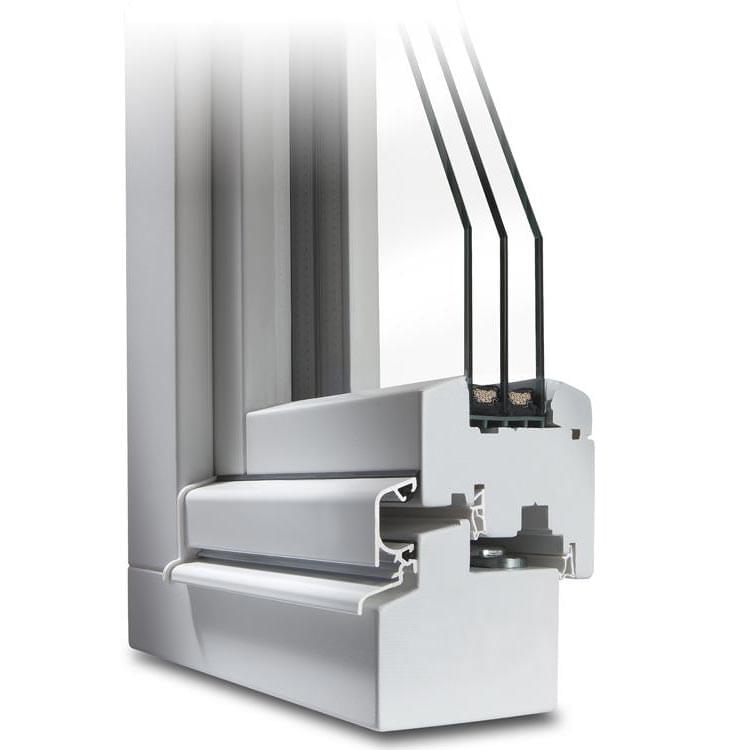 Profilo finestra in legno Classico IV 80 bianco (con gocciolatoio)