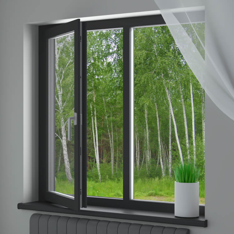 Montaggio di una finestra in PVC-alluminio