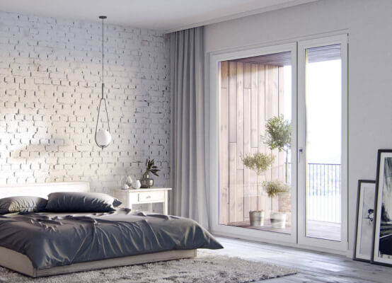 Portefinestre bianche Veka