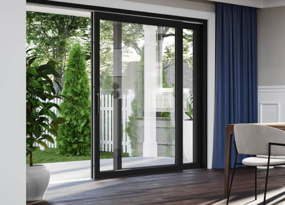 VEKA porta scorrevole alzante antracite VEKA porta scorrevole alzante antracite