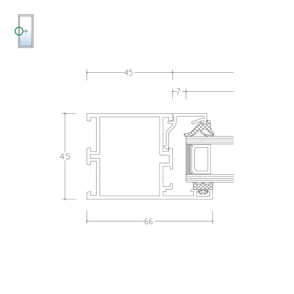 MB-45: vetri fissi