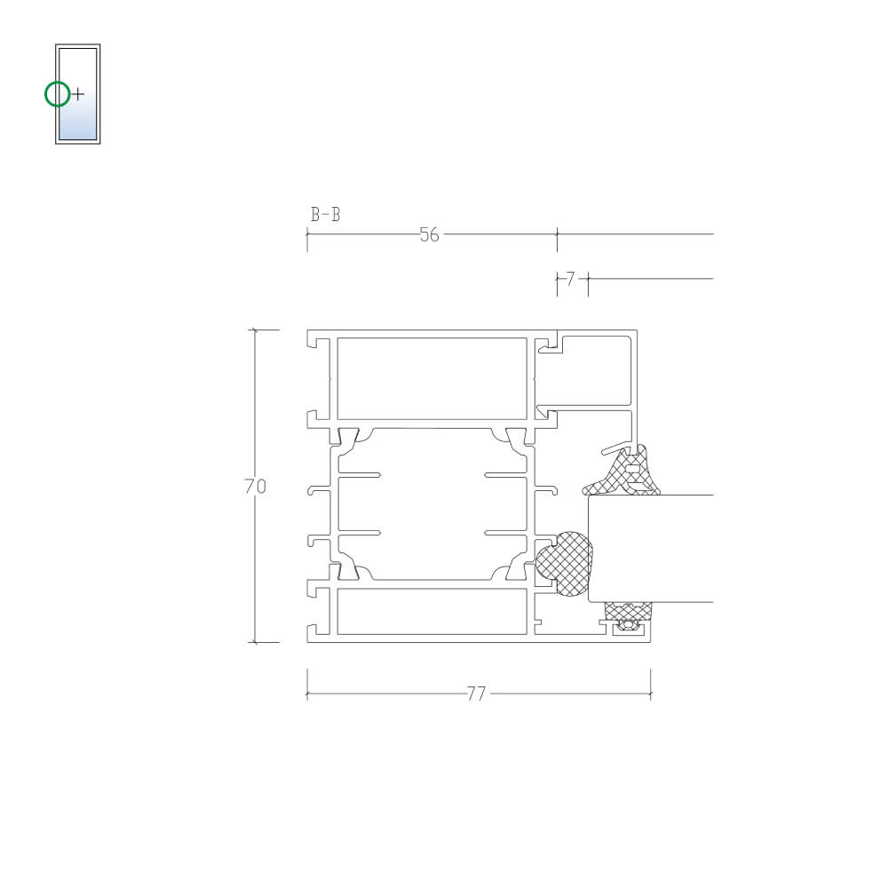 MB-70: vetri fissi