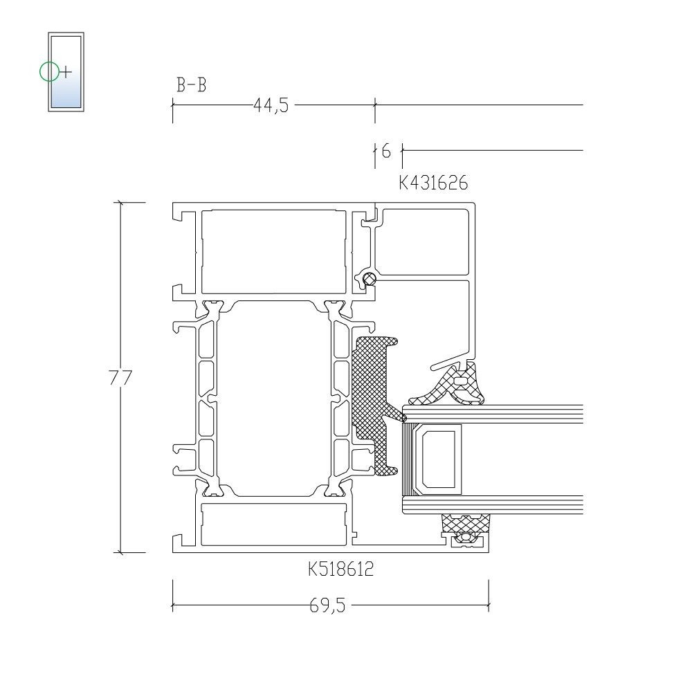 MB-86: vetri fissi