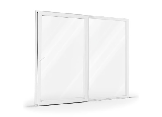Porte scorrevoli a ribalta in PVC