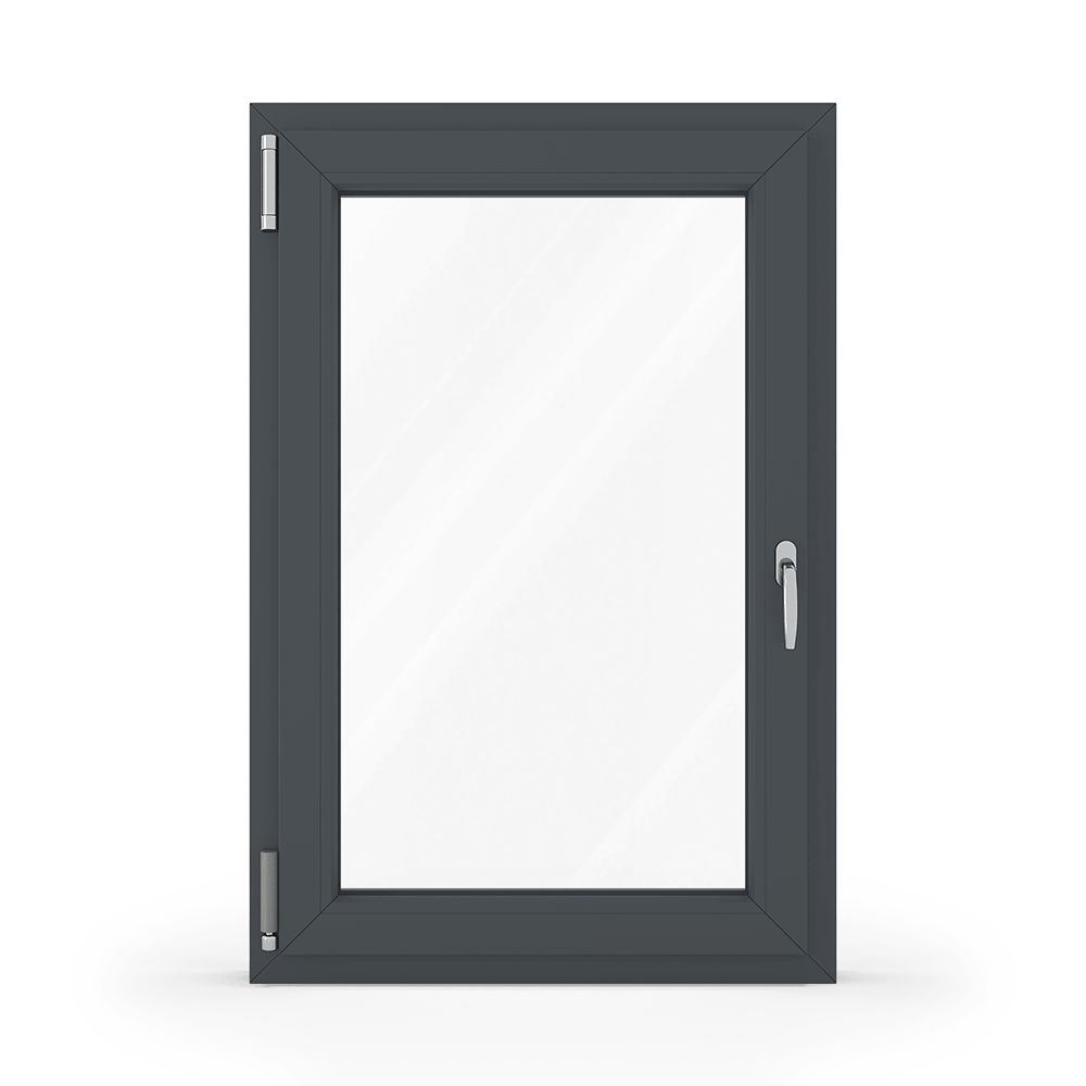 PVC-alluminio antracite vista interna