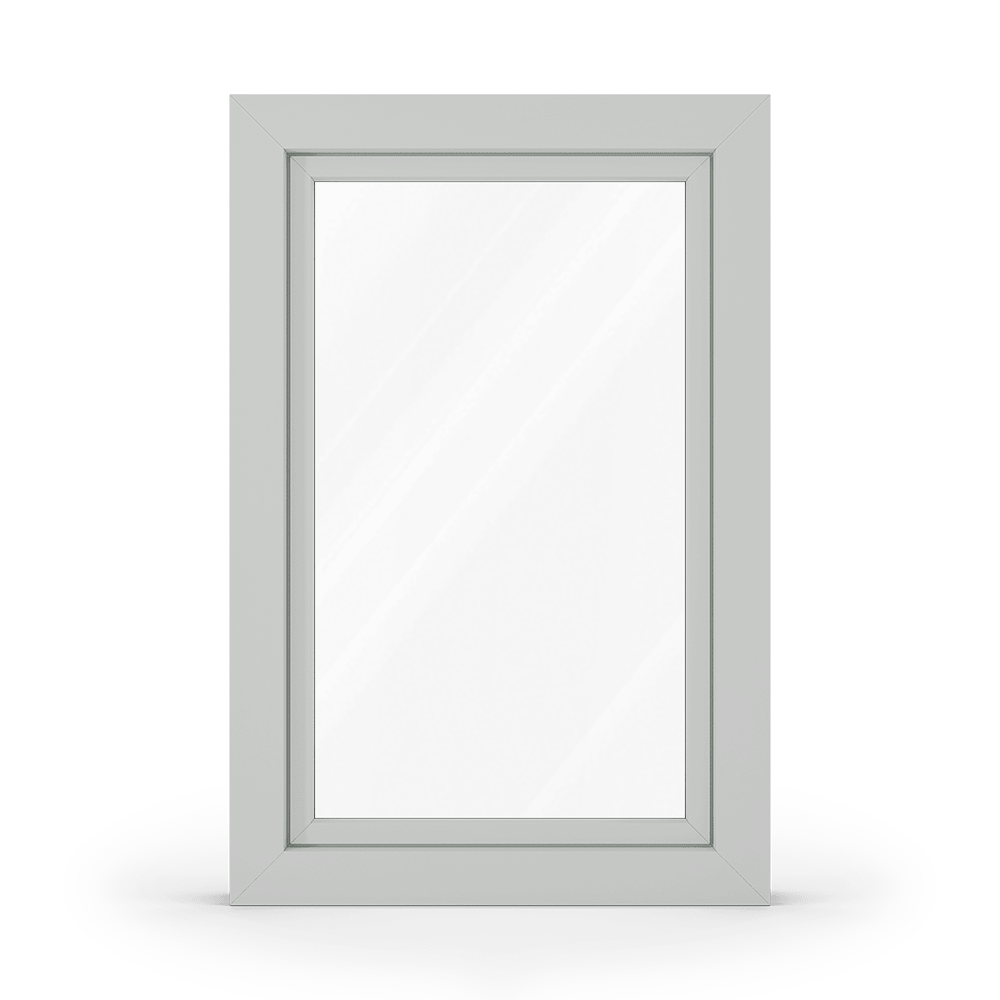 PVC-alluminio grigio chiaro vista esterna