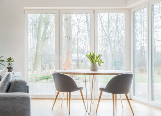 Portefinestra PVC-alluminio bianca