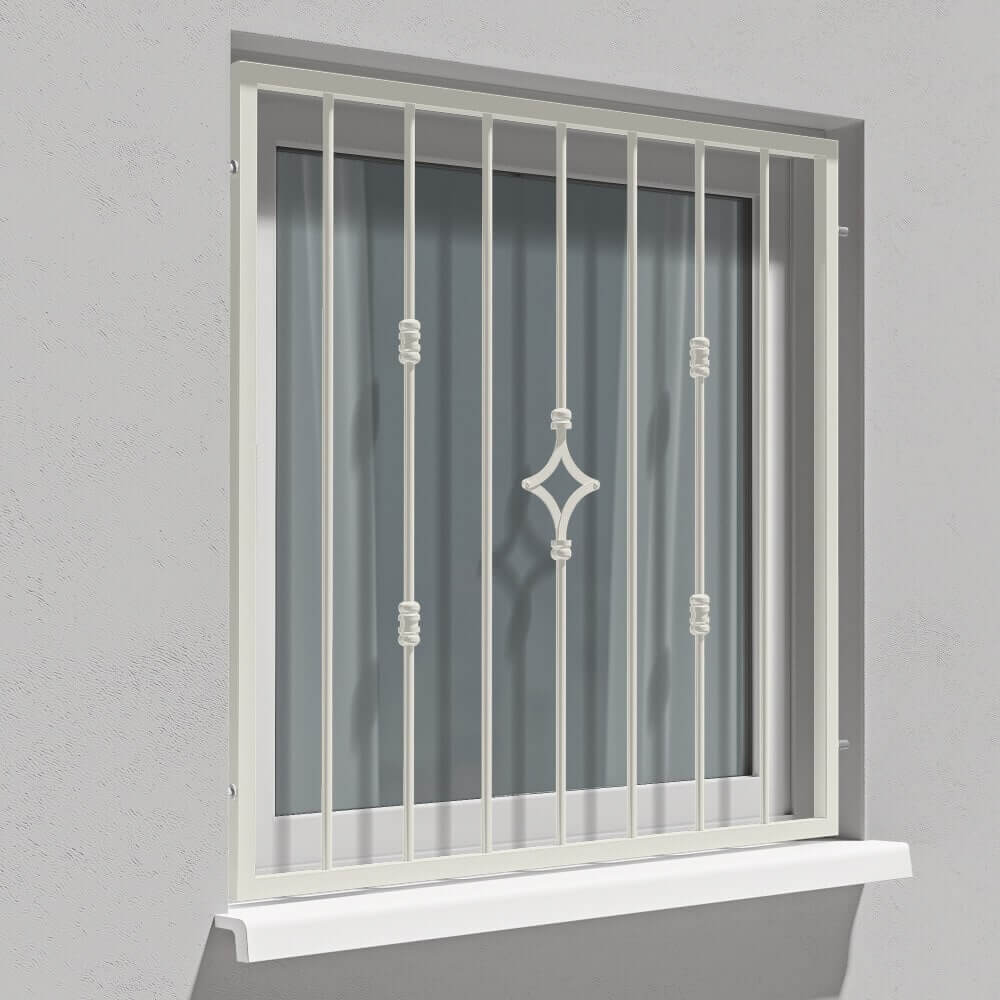 Inferriata Genova bianco puro RAL 9010