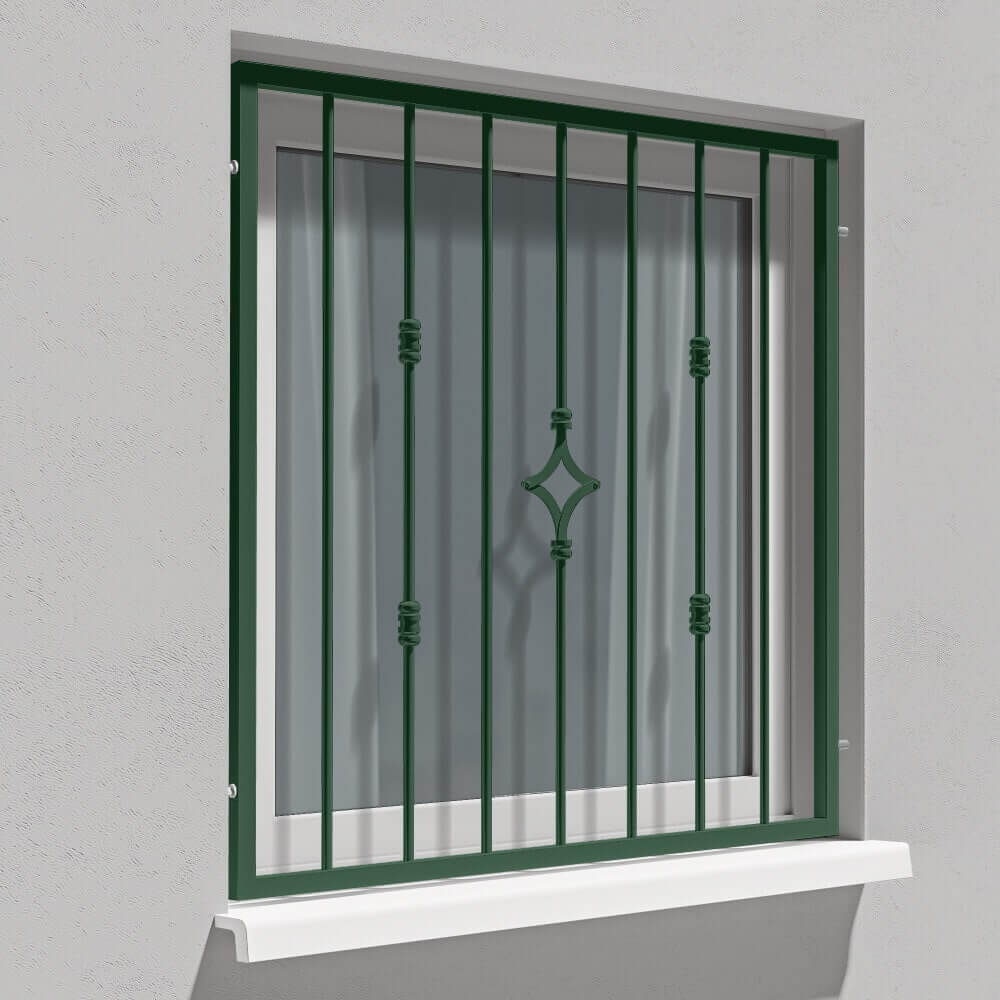 Inferriata Genova verde muschio RAL 6005