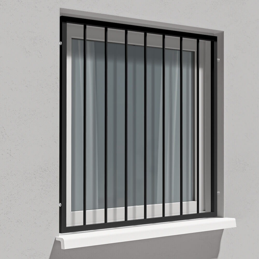 Inferriata Roma nero RAL 9005