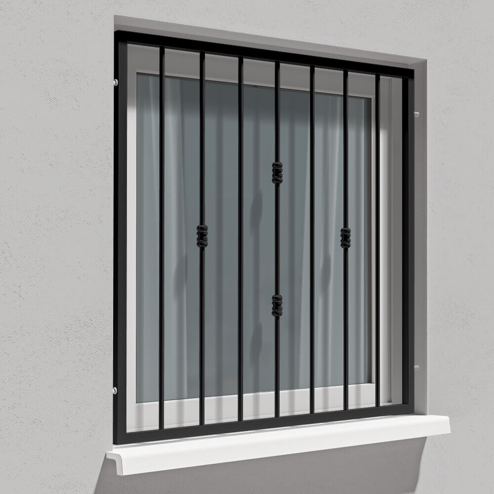 Inferriata Torino nero RAL 9005